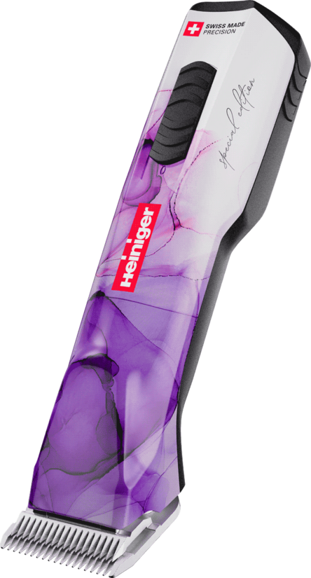 Heiniger Opal Special Edition Clipper, 2 battery - profesionālas, divu ātrumu, klusas bezvadu šķēres ar bezsuku motoru un uzlādējamu asmeni